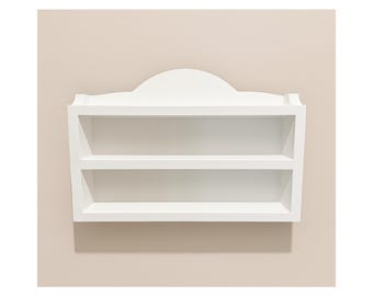 Countertop Spice Rack for Lenox Spice Village | White Wooden 3-Shelf Display | Kitchen Organizer for Lenox Village Spices