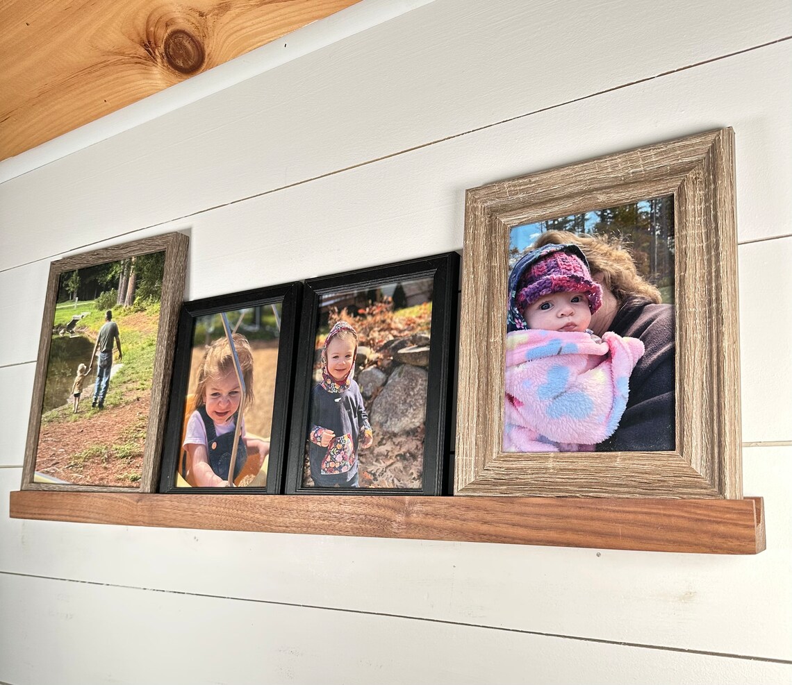 Modern Picture FRAME Rail, Photo Rail for Frames, Sleek Minimalistic ...