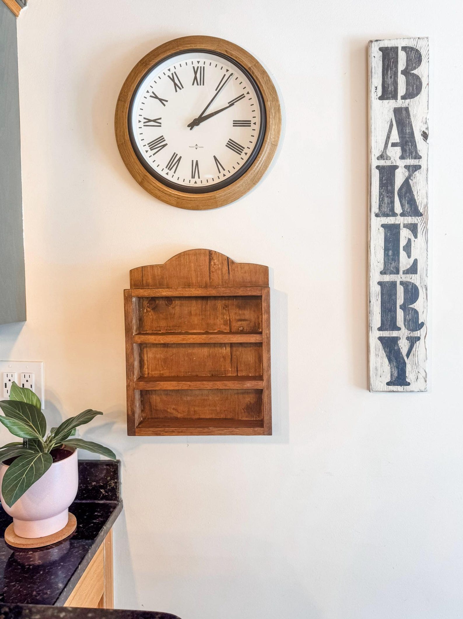 Spice Rack Shelf for Lenox Spice Village | Handmade Solid Wood Lenox Spice Rack Shelf | for Lenox Village Spice Collectors - Early American, Four Interior