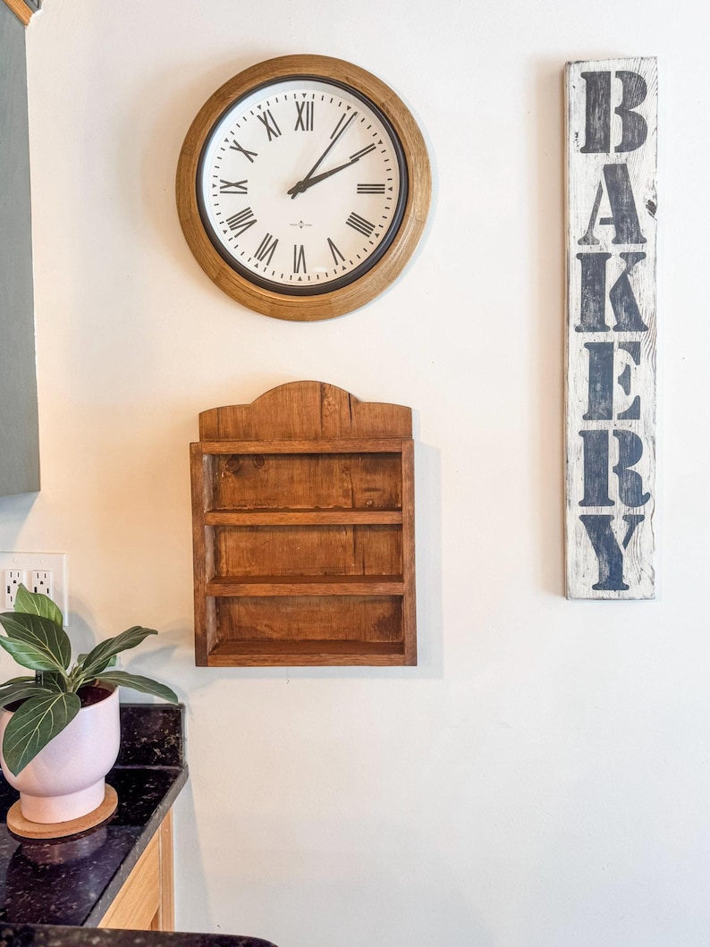 Lenox Spice Rack Shelf | Handmade Solid Wood Lenox Spice Rack Shelf | for Lenox Village Spice Collectors