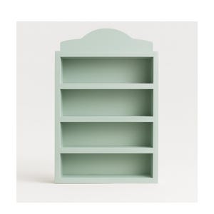 Spice Rack Shelf for Lenox Spice Village | Green Solid Wood Lenox Spice Rack Shelf | Cottagecore Shelf | for Lenox Village Spice Collectors