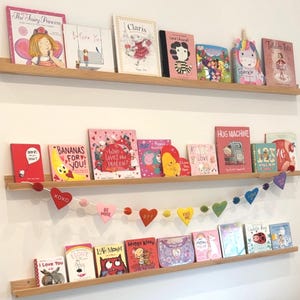 Nursery Floating Shelf, Nursery Shelves, handmade with solid wood, ideal for a children&#39;s nursery