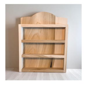 Paint-Ready Lenox Spice Rack | Wooden Spice Shelf | DIY paintable Display For Lenox Village