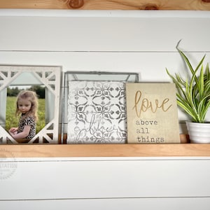 Floating Picture Ledge Wall Shelf, Floating Shelf, handmade solid Alder wood shelf, ideal for home and office space