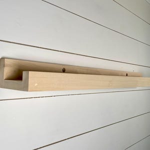 Paint Ready Floating Shelf | Floating Shelf | Solid hardwood, Custom Lengths For DIY Home Decor