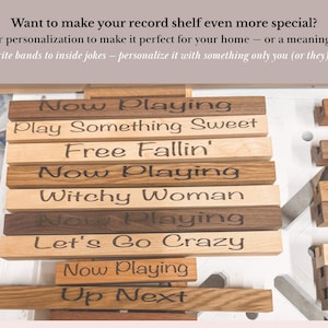 Vinyl Record Display Shelf, Vinyl Display, Wooden Floating Record Holder, Record Shelf, Record Ledge, for the vinyl record collector image 10