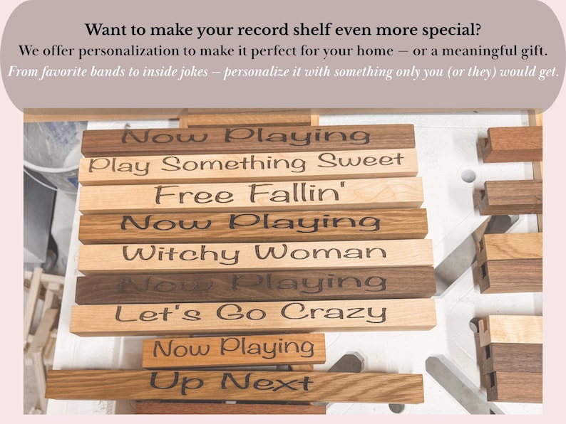 Vinyl Record Display Shelf, Vinyl Display, Wooden Floating Record Holder, Record Shelf, Record Ledge, for the vinyl record collector image 10
