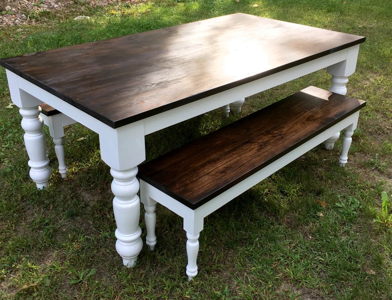 Rustic Country Style Dining Room Table Farmhouse Image 0