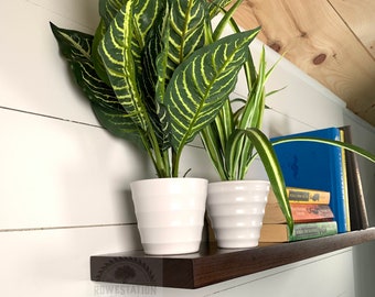 Solid Wood Wall Shelf, Solid Hardwood Shelf, handmade wooden flat shelf, ideal of homes and offices