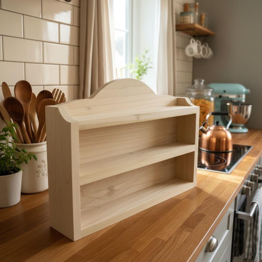 Paint-ready Countertop Spice Rack for Lenox Spice Village | Wooden ...