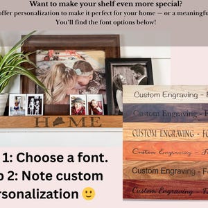 Floating Picture Ledge Wall Shelf, Floating Shelf, handmade with solid hardwood, ideal for home and office space image 10