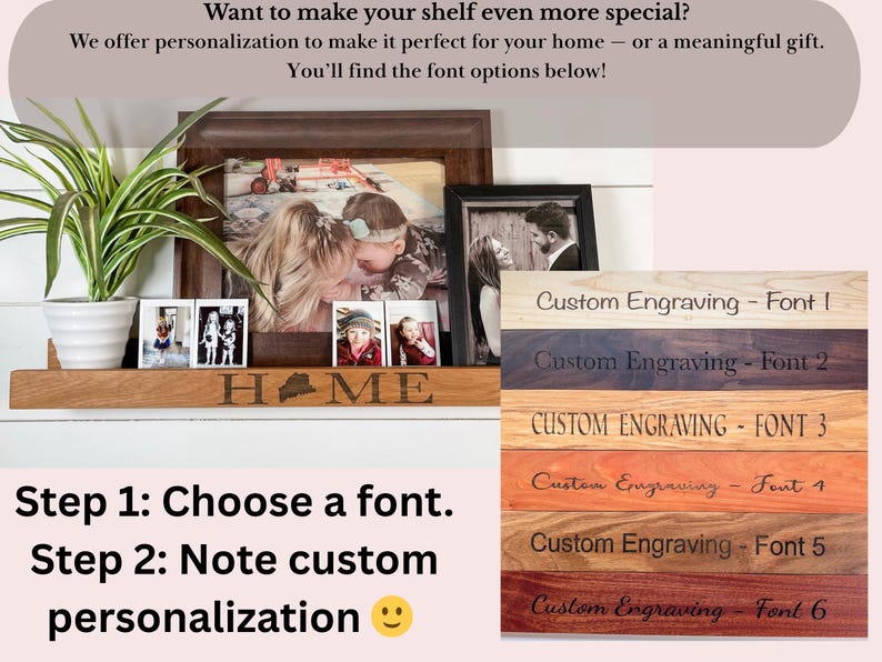 Floating Picture Ledge Wall Shelf, Floating Shelf, handmade with solid hardwood, ideal for home and office space image 10