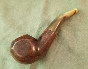French "JCG Vieille Bruyere" Paneled Squat Rhodesian w/ Horn Bit - Estate