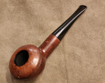 Flat Top Rhodesian Shaped Briar Tobacco Pipe - Estate (Italy)