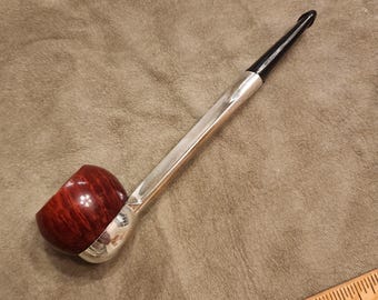 Unmarked Nylon Shanked Pipe with Briar Bowl