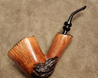 Tracy Mincer Stamped Freehand Briar Tobacco Pipe - Estate (USA)