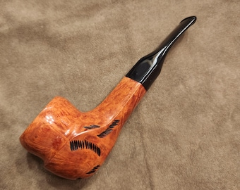 Large Lorenzo Chunky Triangle Shank Briar Pipe (9mm) - Estate (Italy)
