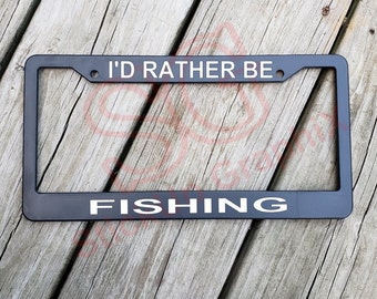 I/'D RATHER BE COOKING License Plate Frame Tag Holder