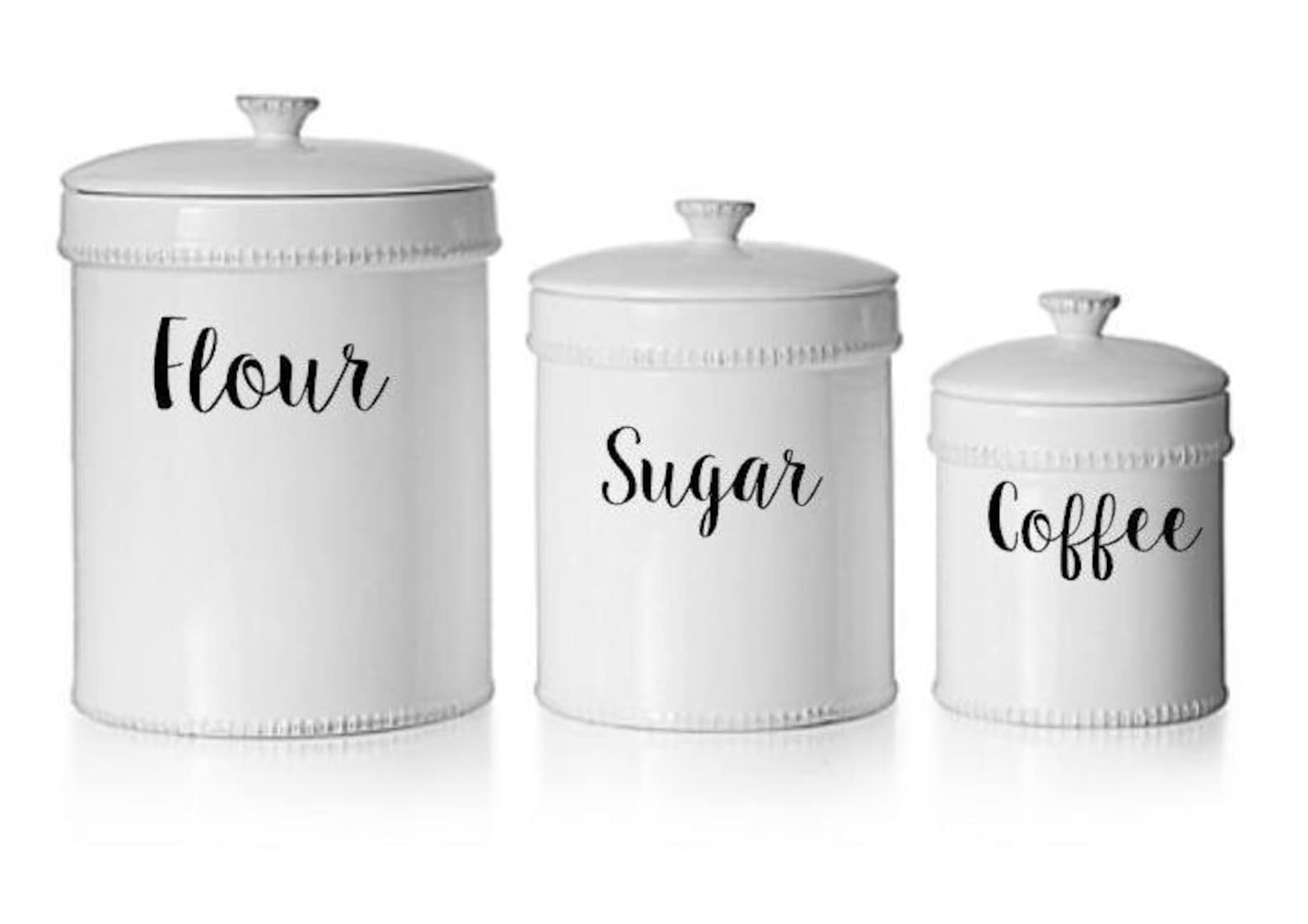 Kitchen Canister Decals/kitchen Canister Labels/kitchen Etsy