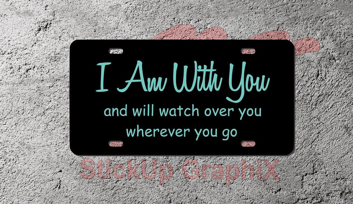 Bible Quote License Plate Custom Front License Plate For Etsy