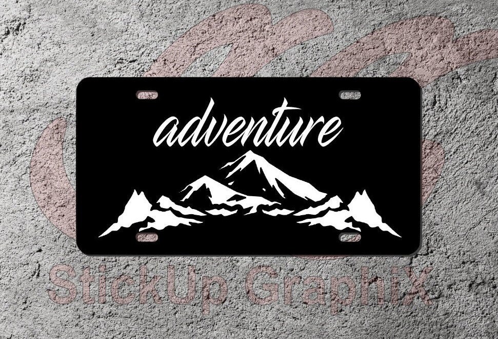 Adventure License Plate Custom Front License Plate For Front Etsy