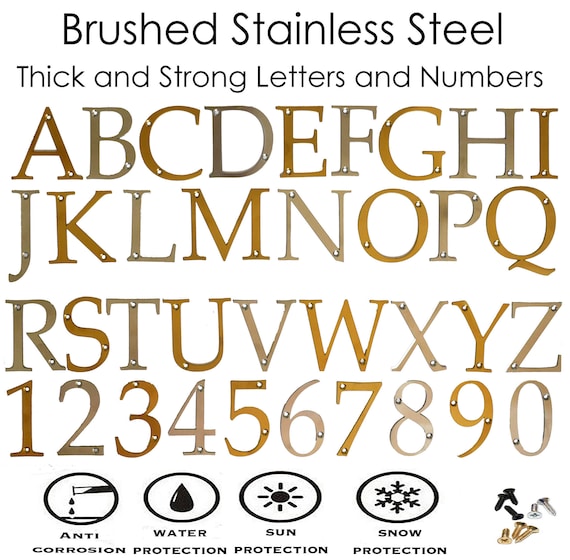 Numero Civico Esterno Moderno Acciaio Inossidabile,altezza 125 Mm, Placcato Nero (Numero 7 Sette - Foto 10