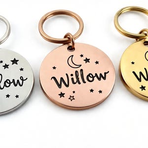 Engraved Pet ID Tag: 20mm Mini Stainless Steel Round Disk