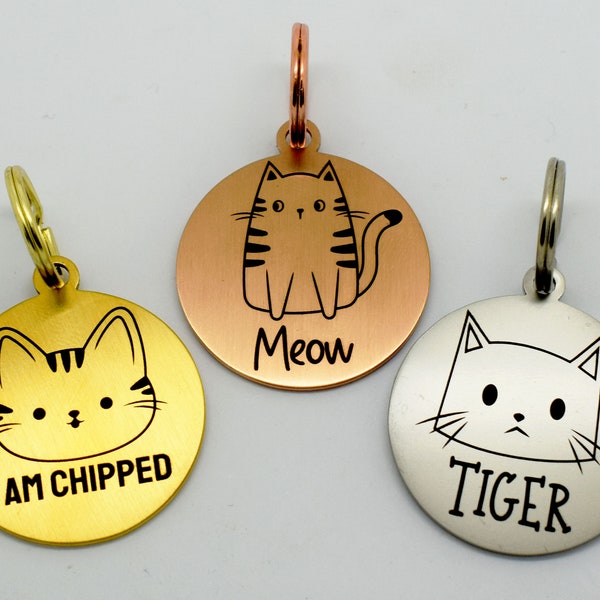 Cat Tags Etsy