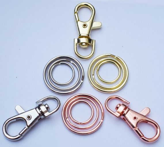 Lobster Clasp Lock and Split Ring Set to Add on Keyring / Pet Etsy