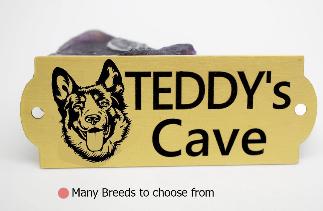 Dog Breeds Personalised Metal Kennel House Home Door Wall Display Sign