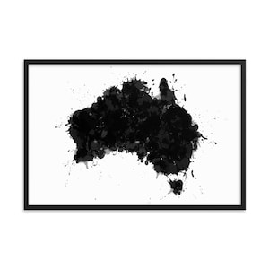 Australia Art Print | Framed Black and White Australia Print | Australia Wall Art | Australia Wall Decor | Australia Poster | Australia Gift