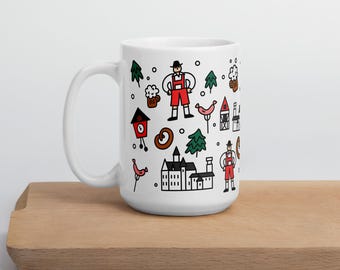Germany Ceramic Coffee Mug: German Travel Gift