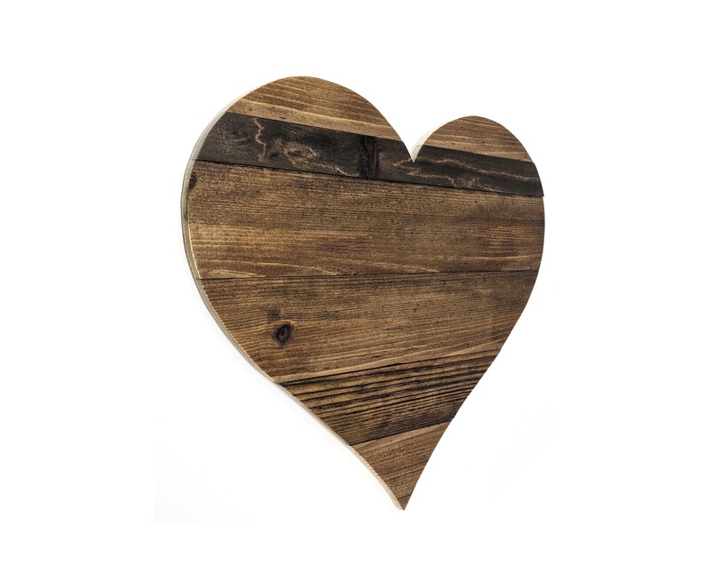 Wood Heart Wall Art Wooden Heart Sign Heart Wall Decor Etsy