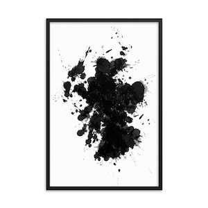 Black and White Scotland Framed Art Print | Scotland wall art | Scotland gift | Black and white map | Scotland home decor | Scotland Artwork
