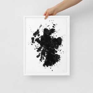 Black and White Scotland Framed Canvas Art Print | Scotland wall art | Black and White Scotland Map | Scotland gift | Scotland travel print