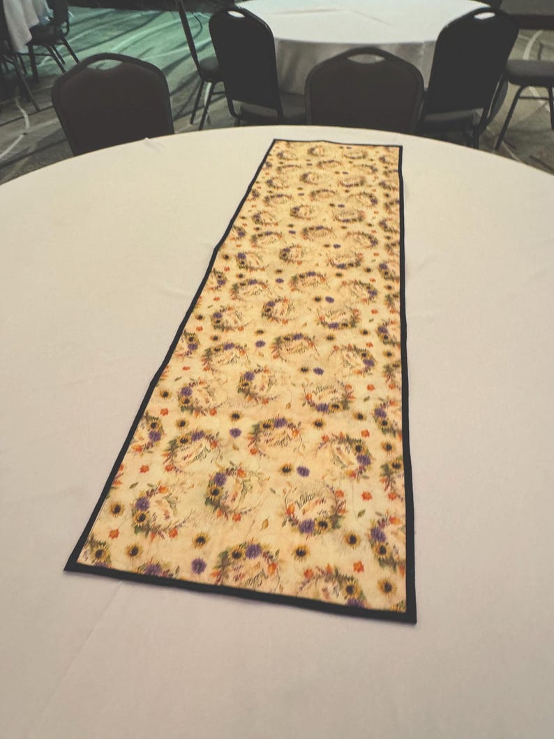 Reversible Quilted Table Topper/runner Halloween/fall Print FREE ...