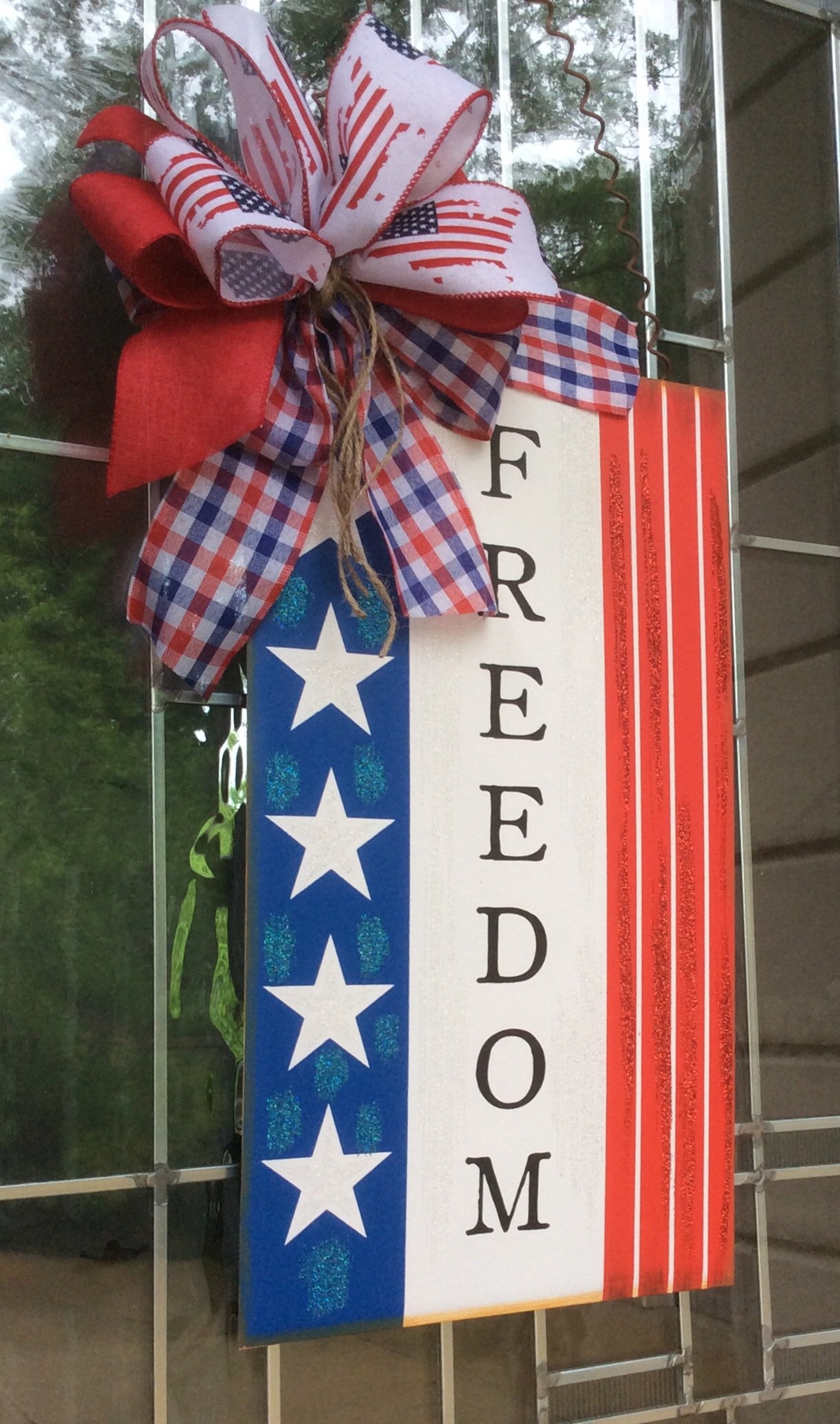Freedom Wall Hanging Wall Decor Front Door Wreath Door Etsy