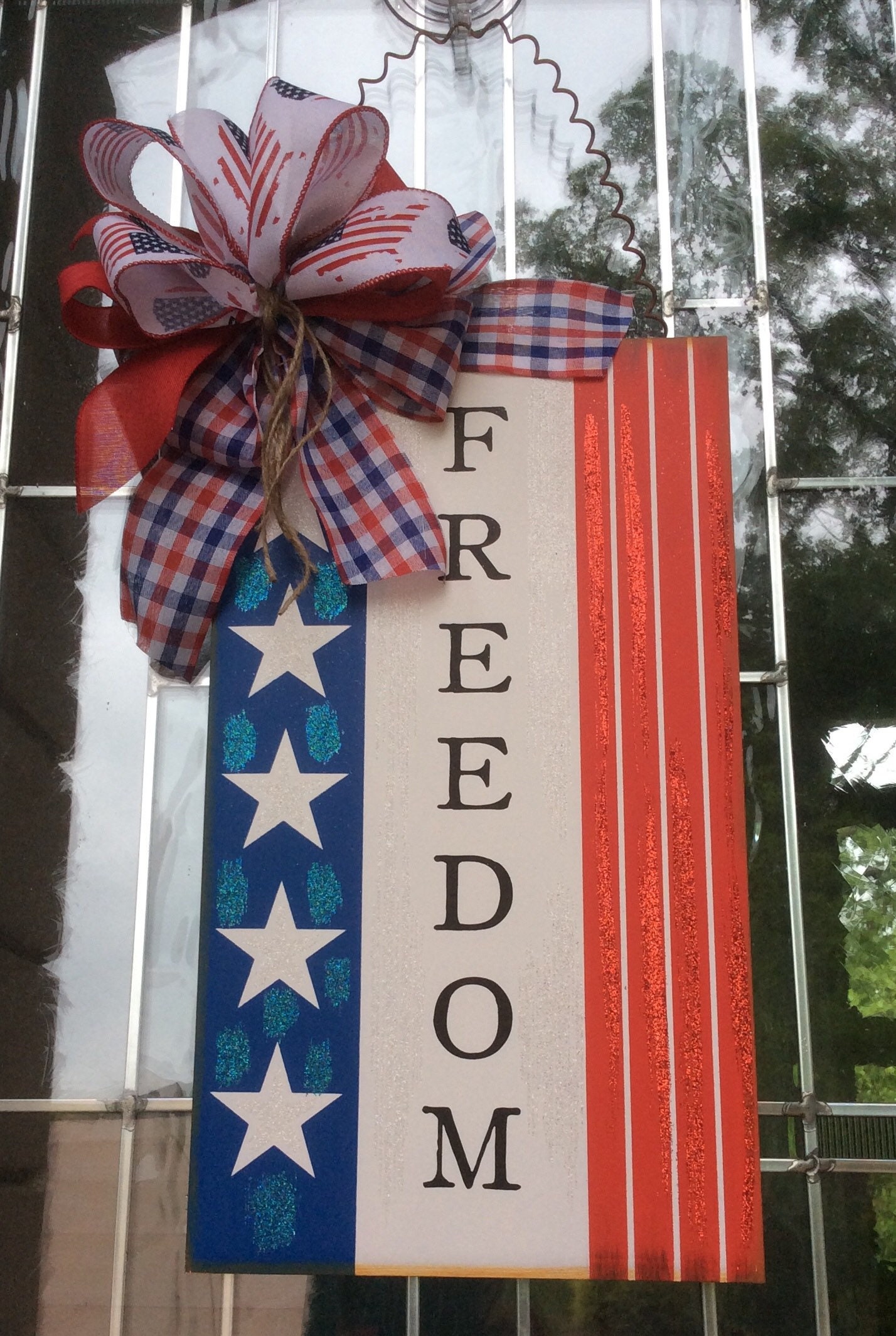 Freedom Wall Hanging Wall Decor Front Door Wreath Door Etsy