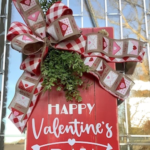 Valentines Front Door Decor, Valentine’s Day Wreath, Happy Valentine’s Day, Valentine’s Door Decor, Valentine’s Welcome Sign