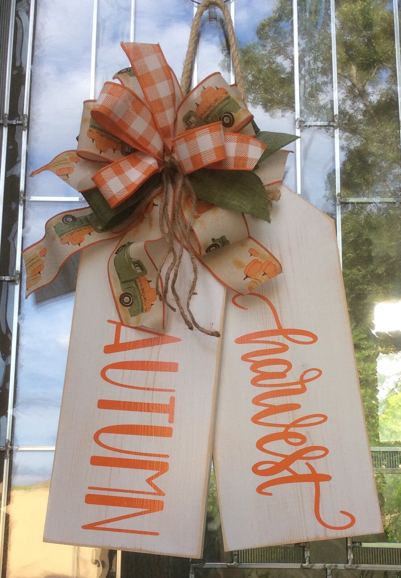 Autumn Harvest Large Wooden Door Tags Door Hanger | Etsy