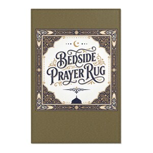 Bedside Prayer Rug Area Rug | Islamic Decorative Prayer Mat Design