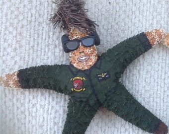 Marine Pilot, Navy Pilot, Military Gifts, Military Ornaments, Custom Made to Order Ornament