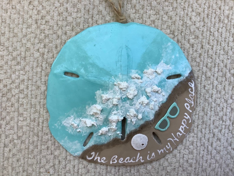 The Beach is My Happy Place Ornament Beach Christmas Etsy