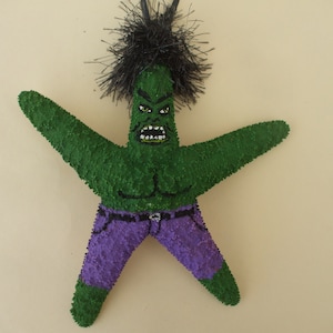 The Hulk, Hulk Ornament, Super Heros, Kids Ornaments, Kids Gifts, Starfish Ornament, Christmas Ornament,