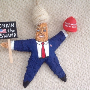 President Trump, Drain th Swamp, Make America Great Again, Trump lover gifts, Political Gifts, Christmas Ornament,