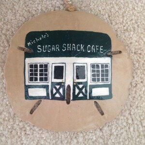 Sugar Shack Cafe hand painted sand dollar