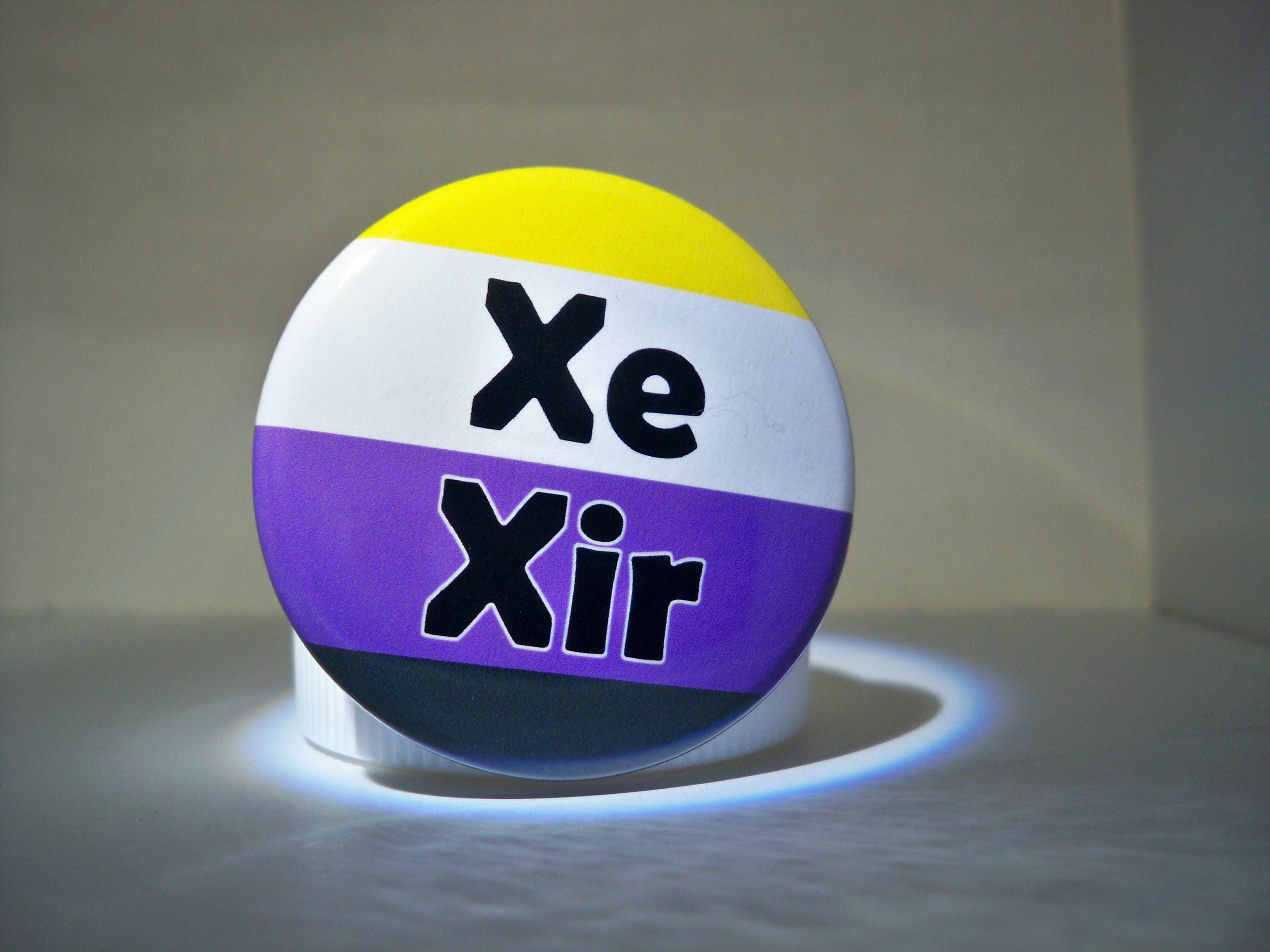 BOLD Nonbinary Neo Pronoun Button xe Xir Etsy