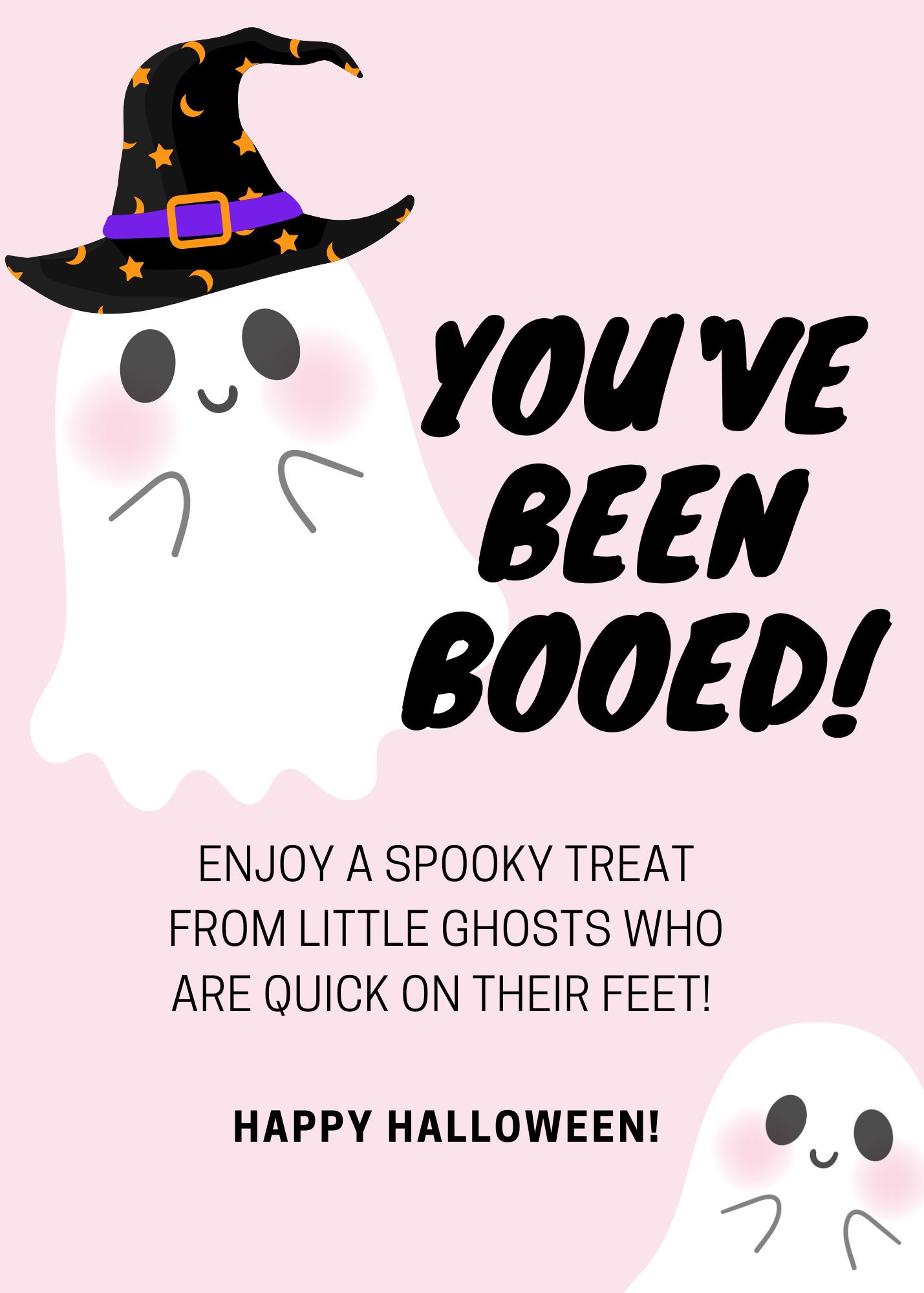 You've Been Booed Printable Halloween Tags You've Etsy Israel