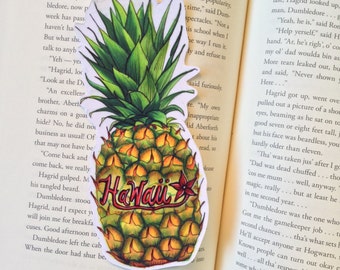 Tropical Hawaii Pineapple Bookmark Illustration Art Print
