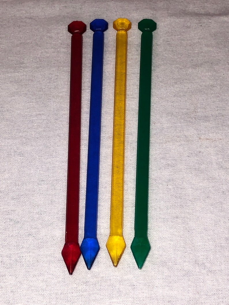 Swivel Sticks Vintage 60s Round Tip Arrow Head Plastic Etsy